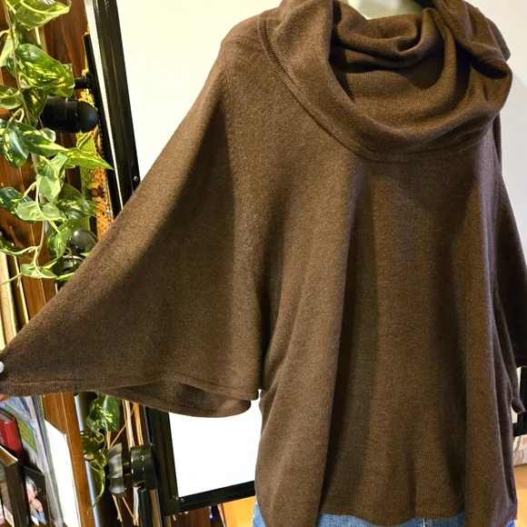 NWOTs, Inc. International Grey 3/4 Dolman Sleeve Cowl Neck Sweater Size XL - Picture 5 of 14